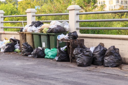 Community clean-up event in Tower Hill