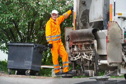 Various types of waste collected for clearance