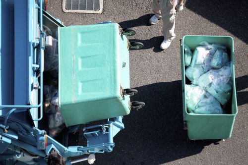 Garden waste being composted in Covent Garden