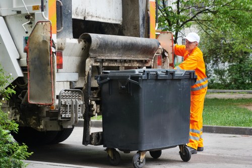 Recycling process in a London waste facility