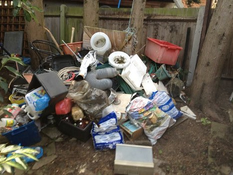 Residents segregating waste for recycling in Barbican