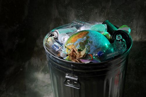 Residents sorting recyclables at their homes