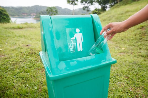 Commercial waste collection in a London business district